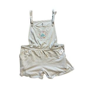 DISNEY Dose of Disney Relaxed Sweat Shortalls Bib Overalls Size 1X Jumper Romper
